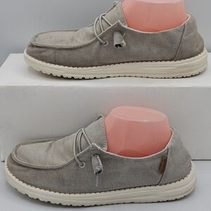 Hey dude Wendy chambray light gray sneakers size 8